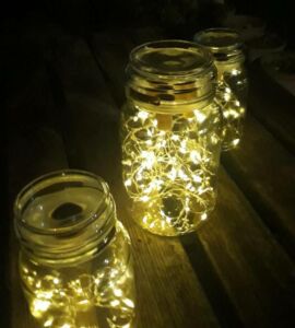 Reutilizar las Yankee-Candle-Jars-luminarias